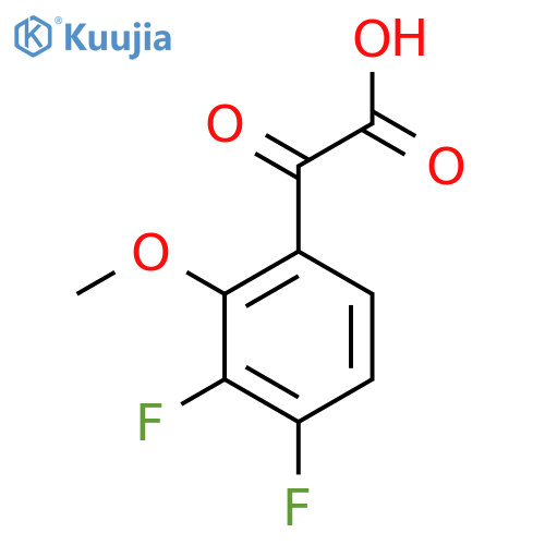 2-(3,4-Difluoro-2-methoxyphenyl)-2-oxoacetic acid structure