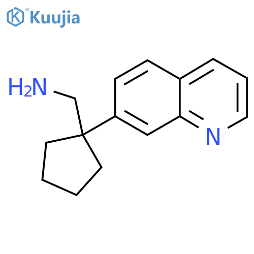 1-(quinolin-7-yl)cyclopentylmethanamine structure