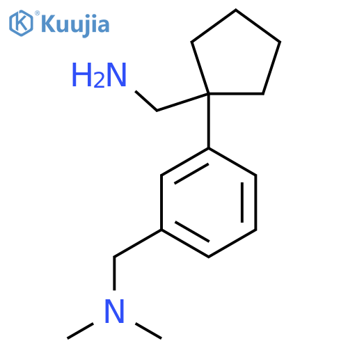 (1-{3-(dimethylamino)methylphenyl}cyclopentyl)methanamine structure