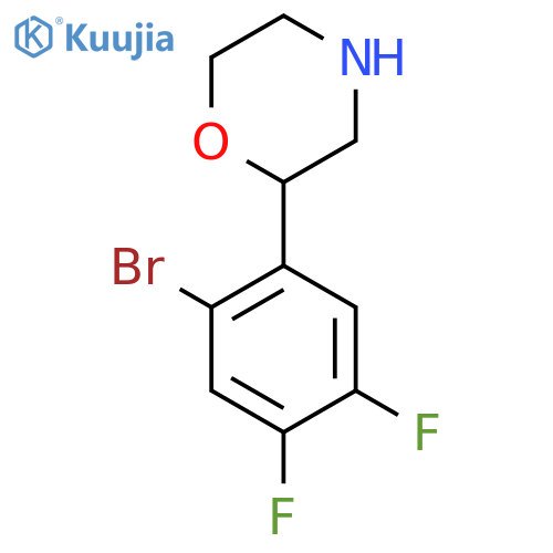 2-(2-bromo-4,5-difluorophenyl)morpholine structure