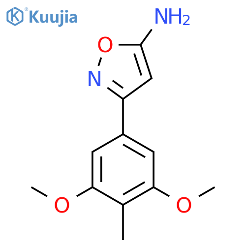 3-(3,5-dimethoxy-4-methylphenyl)-1,2-oxazol-5-amine structure