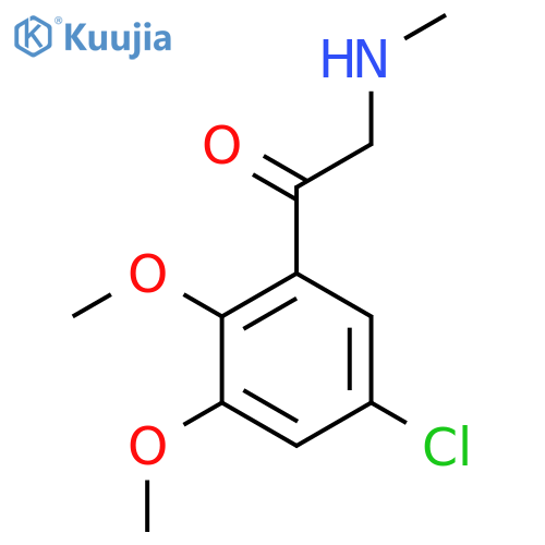 1-(5-chloro-2,3-dimethoxyphenyl)-2-(methylamino)ethan-1-one structure