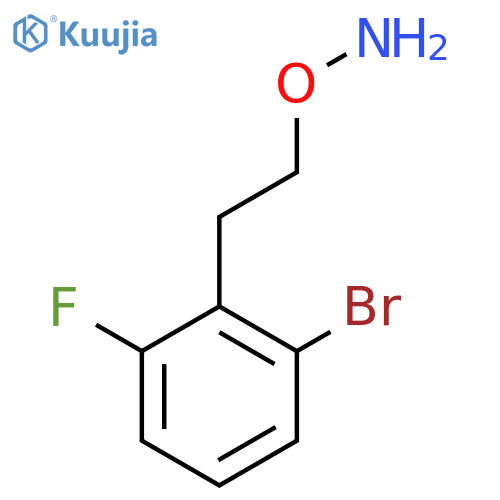 O-2-(2-bromo-6-fluorophenyl)ethylhydroxylamine structure