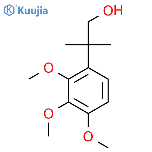 2-methyl-2-(2,3,4-trimethoxyphenyl)propan-1-ol structure