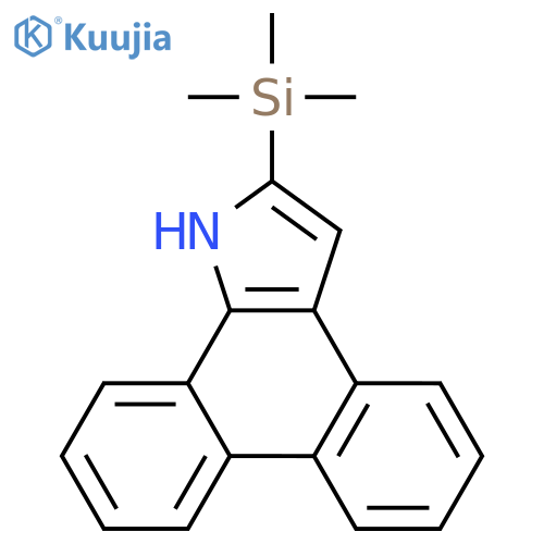 1H-Dibenz[e,g]indole, 2-(trimethylsilyl)- structure