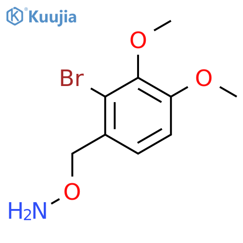 O-(2-bromo-3,4-dimethoxyphenyl)methylhydroxylamine structure