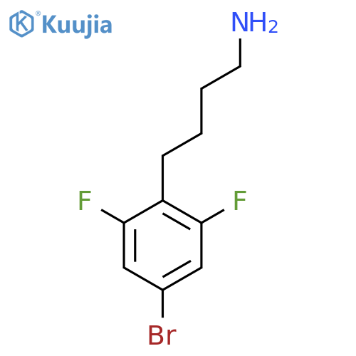 4-(4-bromo-2,6-difluorophenyl)butan-1-amine structure