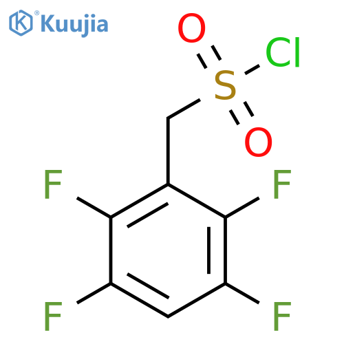 (2,3,5,6-tetrafluorophenyl)methanesulfonyl chloride structure