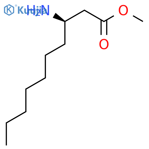 methyl (3R)-3-aminodecanoate structure