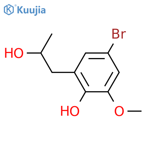 4-bromo-2-(2-hydroxypropyl)-6-methoxyphenol structure