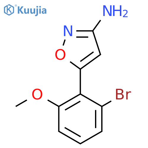 5-(2-Bromo-6-methoxyphenyl)-1,2-oxazol-3-amine structure