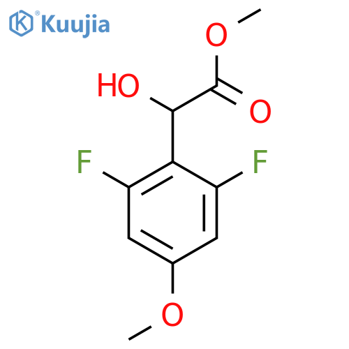 methyl 2-(2,6-difluoro-4-methoxyphenyl)-2-hydroxyacetate structure