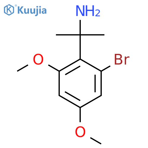 2-(2-bromo-4,6-dimethoxyphenyl)propan-2-amine structure