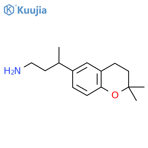3-(2,2-dimethyl-3,4-dihydro-2H-1-benzopyran-6-yl)butan-1-amine structure