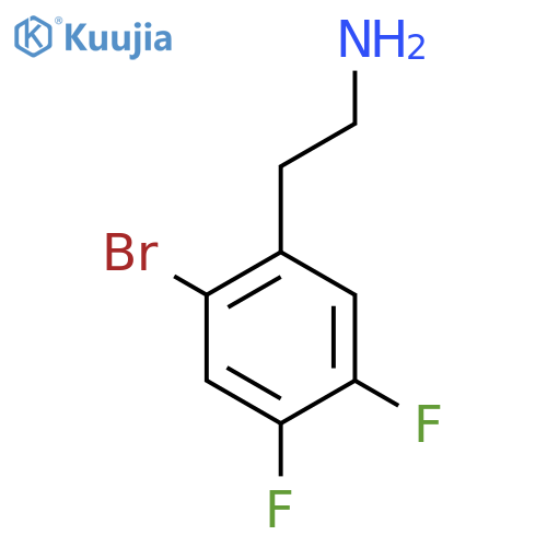 2-(2-bromo-4,5-difluorophenyl)ethan-1-amine structure