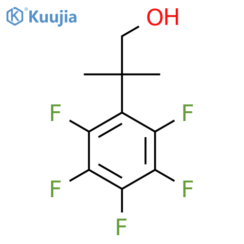 2-methyl-2-(pentafluorophenyl)propan-1-ol structure