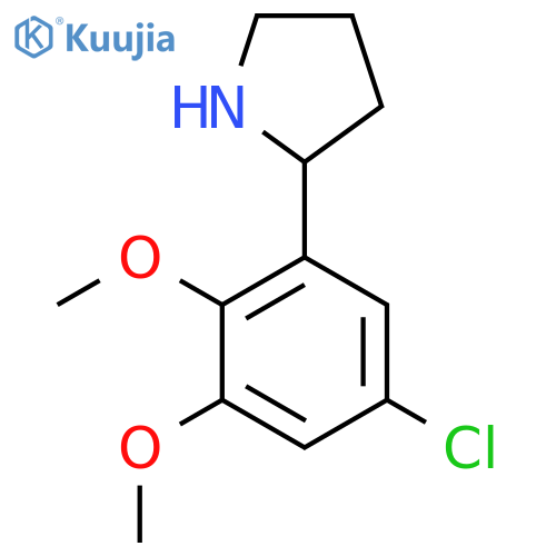 2-(5-chloro-2,3-dimethoxyphenyl)pyrrolidine structure