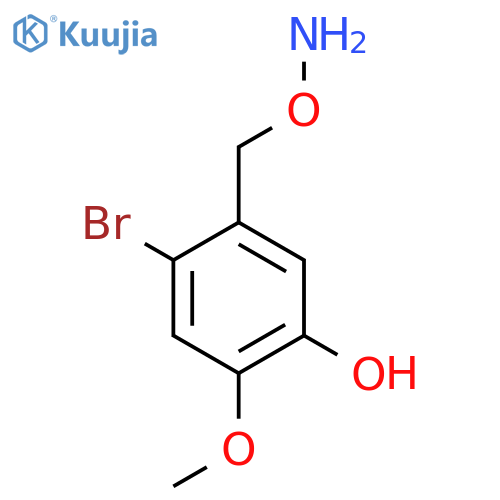 5-(aminooxy)methyl-4-bromo-2-methoxyphenol structure