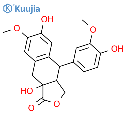 2,7'-Cyclo-8,8'-lignan-3',4,4',5,8,9,9'-heptol; (7'S,8S,8'S)-form, 9-Carboxylic acid, 3',5-di-Me ether, 9,9'-lactone structure