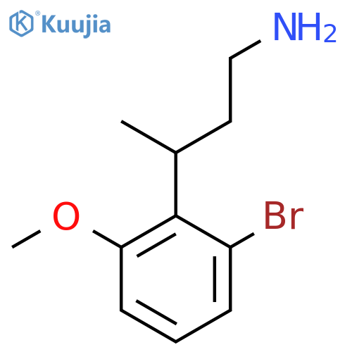 3-(2-bromo-6-methoxyphenyl)butan-1-amine structure