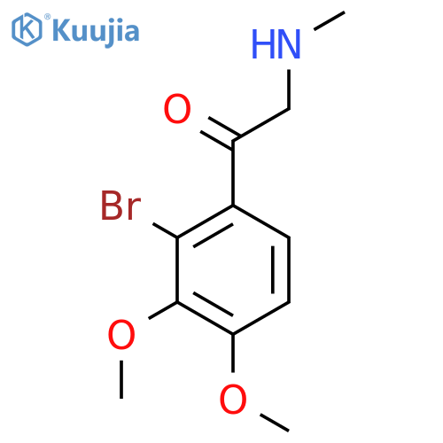 1-(2-bromo-3,4-dimethoxyphenyl)-2-(methylamino)ethan-1-one structure