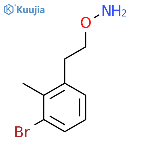 O-2-(3-bromo-2-methylphenyl)ethylhydroxylamine structure