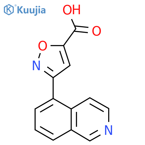 3-(isoquinolin-5-yl)-1,2-oxazole-5-carboxylic acid structure