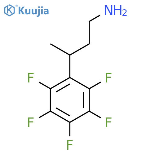 3-(pentafluorophenyl)butan-1-amine structure