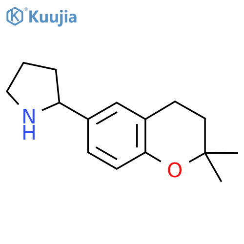 2-(2,2-dimethyl-3,4-dihydro-2H-1-benzopyran-6-yl)pyrrolidine structure