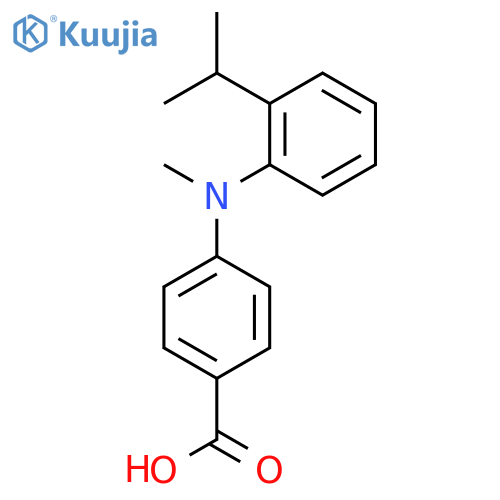 4-{methyl2-(propan-2-yl)phenylamino}benzoic acid structure