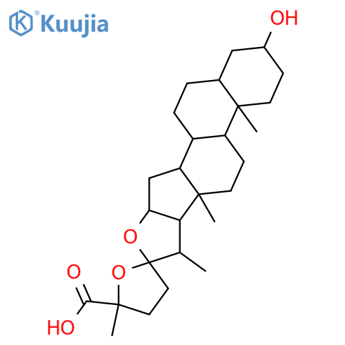 22,25-Epoxyfurostane-3,26-diol; (3α,5β,22S,25S)-form, 26-Carboxylic acid structure