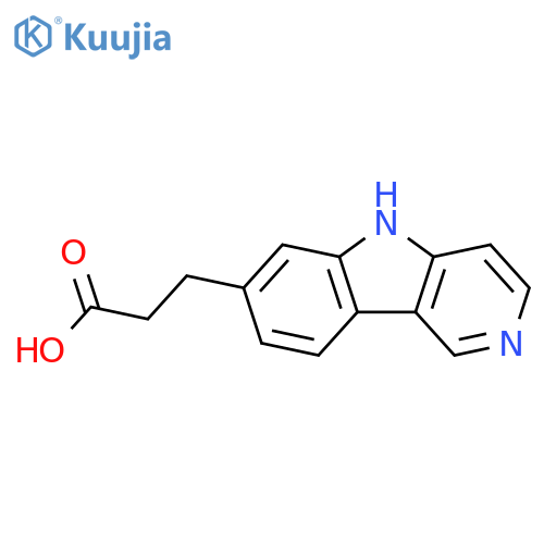 5H-Pyrido[4,3-b]indole-7-propanoic acid structure