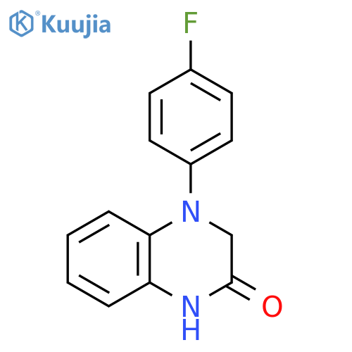 4-(4-fluorophenyl)-1,2,3,4-tetrahydroquinoxalin-2-one structure