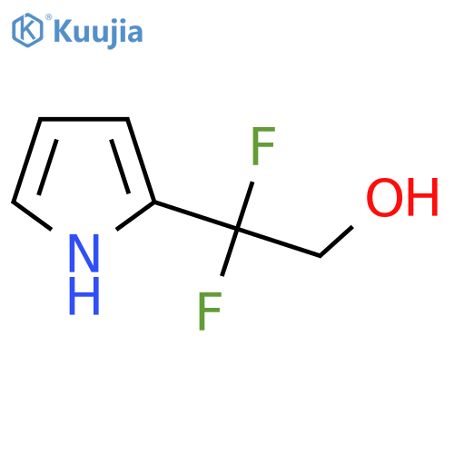 2,2-difluoro-2-(1H-pyrrol-2-yl)ethan-1-ol structure