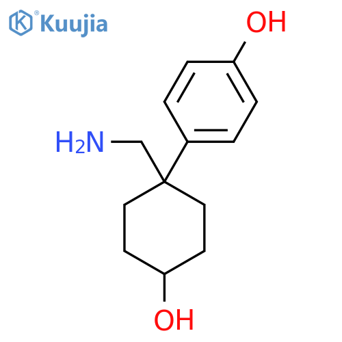 4-1-(aminomethyl)-4-hydroxycyclohexylphenol structure