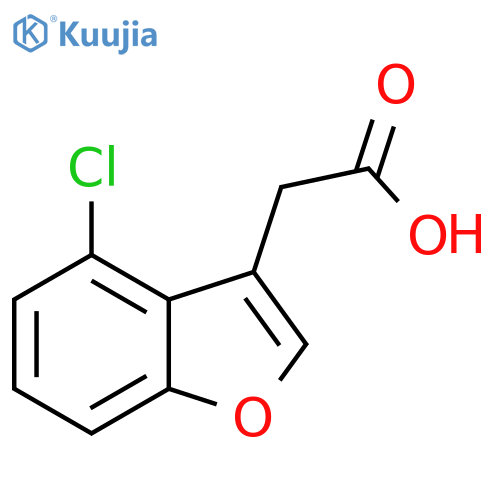 2-(4-chloro-1-benzofuran-3-yl)acetic acid structure