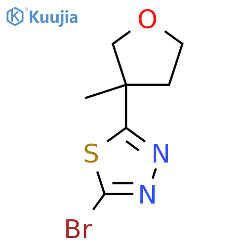 2-Bromo-5-(3-methyloxolan-3-yl)-1,3,4-thiadiazole structure