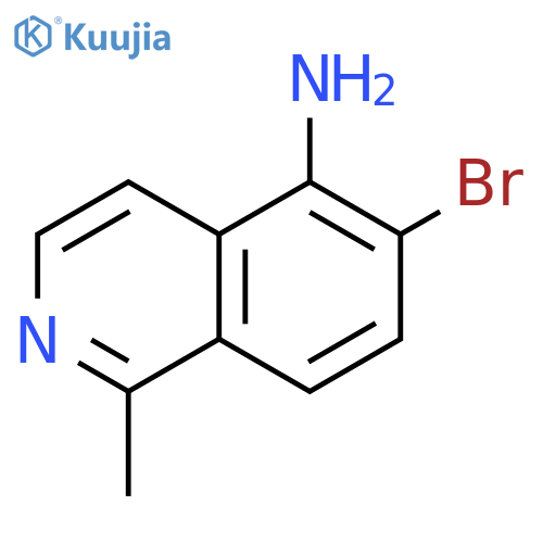 6-bromo-1-methylisoquinolin-5-amine structure