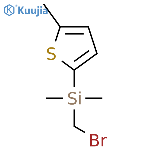 Silane, (bromomethyl)dimethyl(5-methyl-2-thienyl)- structure