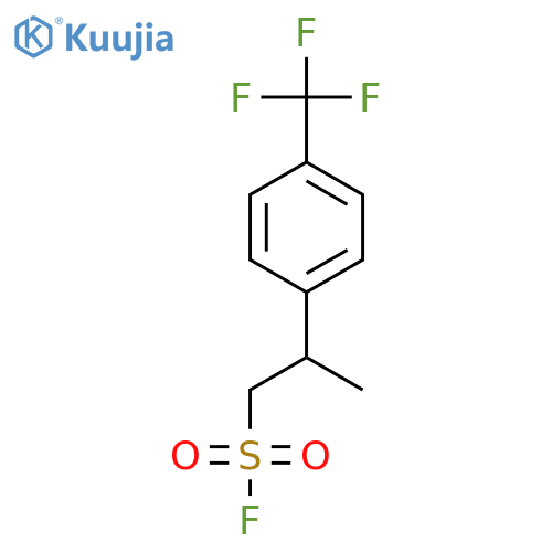 2-4-(trifluoromethyl)phenylpropane-1-sulfonyl fluoride structure