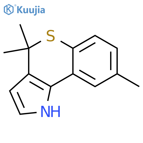 [1]Benzothiopyrano[4,3-b]pyrrole, 1,4-dihydro-4,4,8-trimethyl- structure