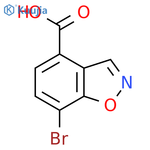 7-Bromo-1,2-benzoxazole-4-carboxylic acid structure