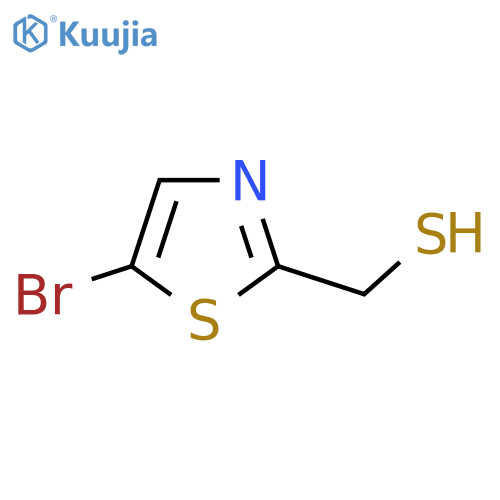 (5-bromo-1,3-thiazol-2-yl)methanethiol structure