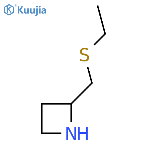 2-(ethylsulfanyl)methylazetidine structure