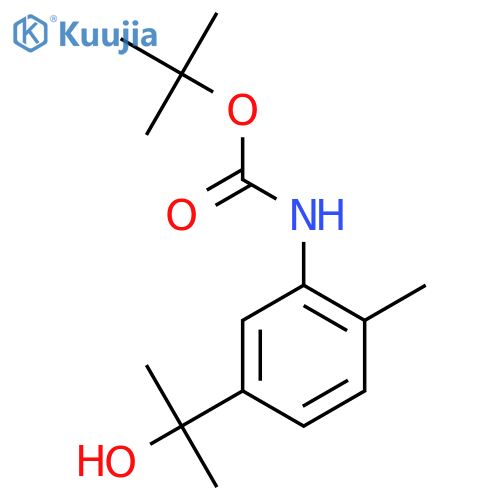 tert-butyl N-5-(2-hydroxypropan-2-yl)-2-methylphenylcarbamate structure