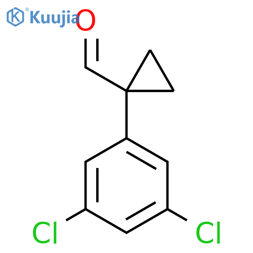 1-(3,5-dichlorophenyl)cyclopropane-1-carbaldehyde structure