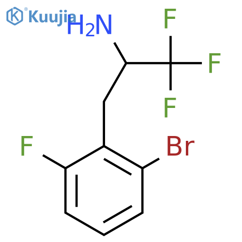3-(2-bromo-6-fluorophenyl)-1,1,1-trifluoropropan-2-amine structure