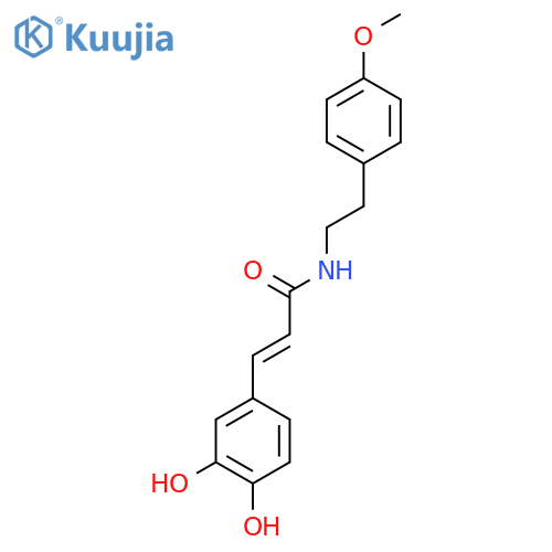 (2E)-3-(3,4-Dihydroxyphenyl)-N-[2-(4-methoxyphenyl)ethyl]prop-2-enamide structure