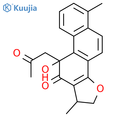 (1R,10S)-10-hydroxy-1,6-dimethyl-10-(2-oxopropyl)-1,10-dihydrophenanthro[1,2-b]furan-11(2H)-one structure