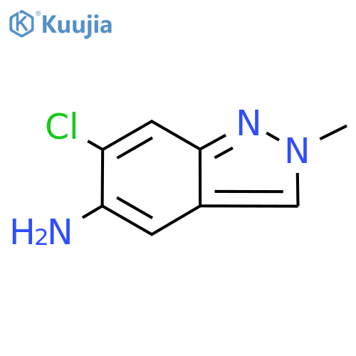 2H-Indazol-5-amine, 6-chloro-2-methyl- structure